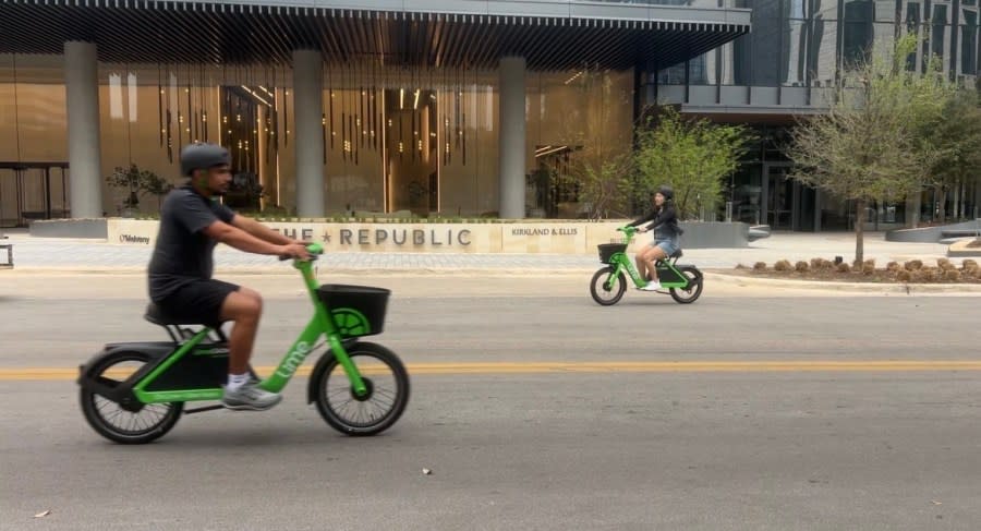 Lime’s First Ride Academy at Republic Square in downtown Austin on Saturday, March 7, 2026. (KXAN Photo/Abigail Jones)