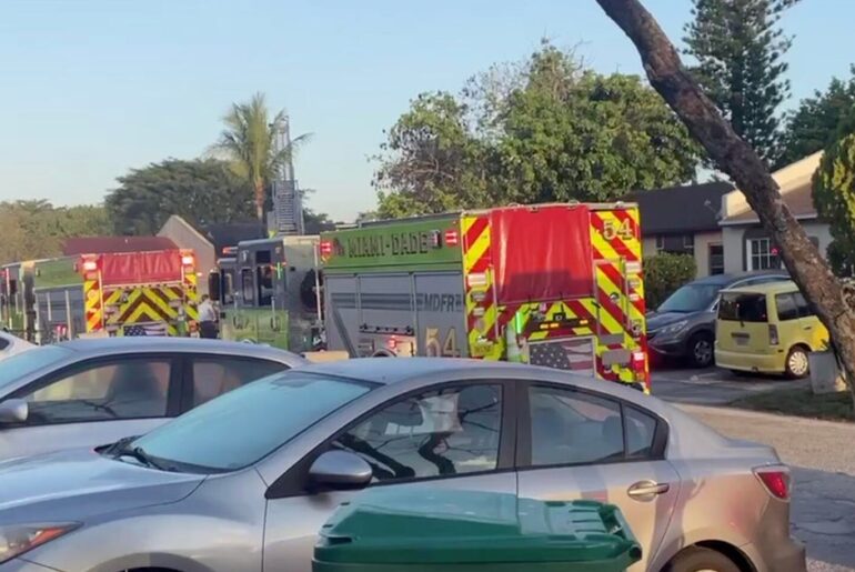 Father rushes into burning Miami Gardens home to save son from blaze that may have been sparked by e-bike