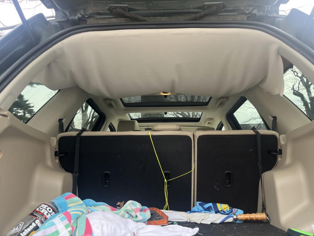 How would you fix headliner that has separated?
