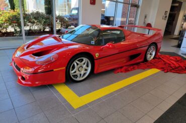 [Ferrari F50] was under cover but they pulled it off for us. Bonus: [F12 TDF]