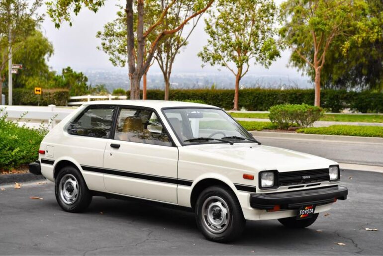 1981 Toyota Starlet. Its not a hot hatch, but it is a hatch.