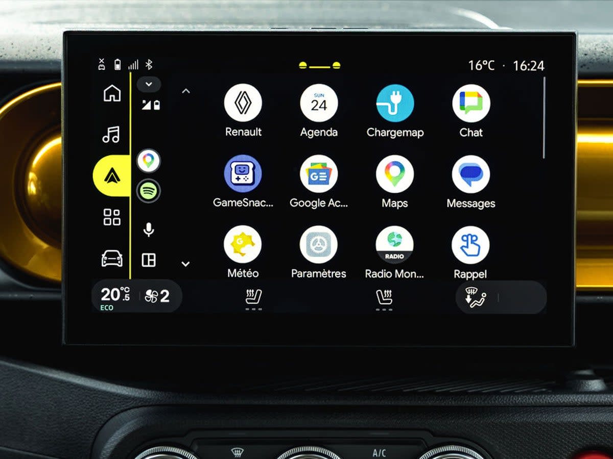 The Renault Twingo features a 10-inch touchscreen with Google built in (Renault)