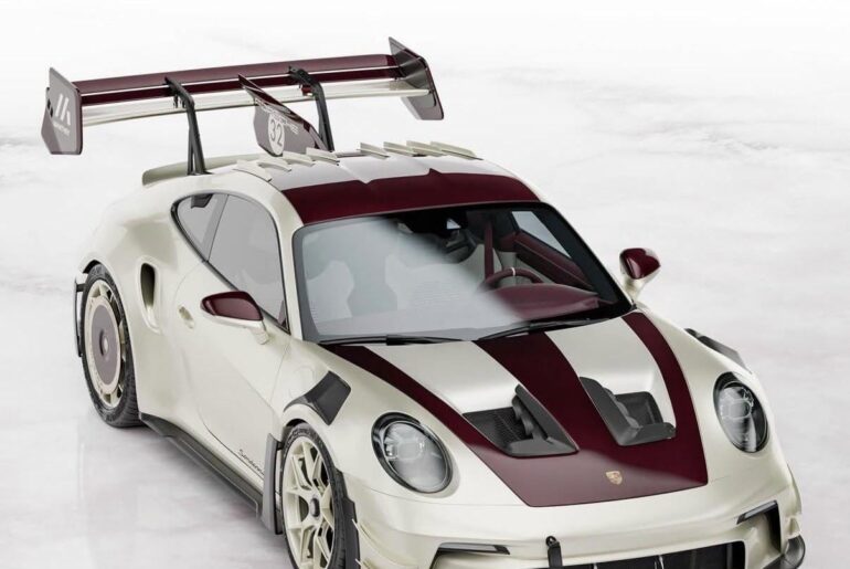 Porsche 992 GT3RS Weissach with red carbon [1206x1349]