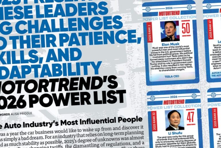 Welcome to the 2026 MotorTrend Power List