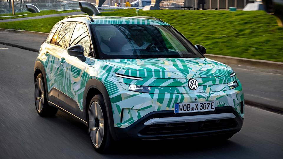 VW ID Cross series version disguised on factory pictures (2026)
