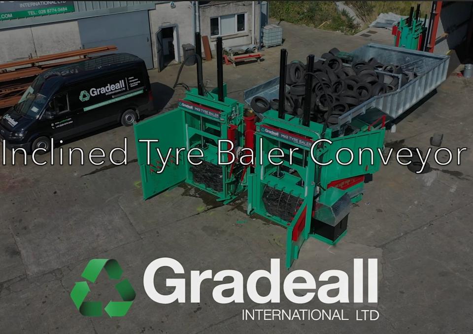 Accelerating EV adoption increases electric vehicle tyre waste as Gradeall International Ltd advances PAS 108 tyre baling solutions for end-of-life tyre disposal.