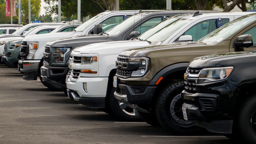 full size trucks at dealership