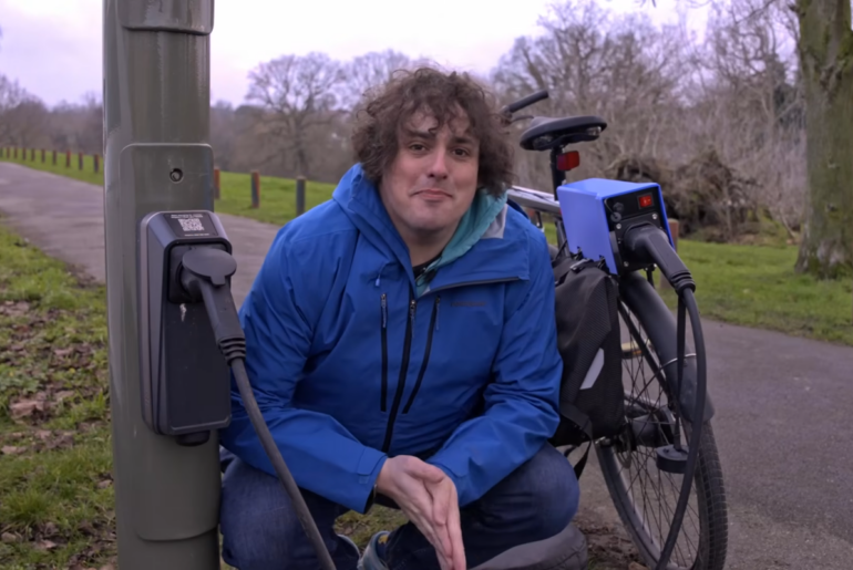 Ebike Charges At Car Charging Stations