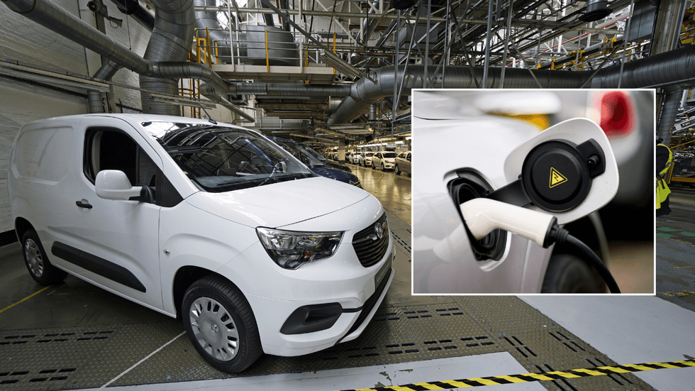 electric van and electric charger