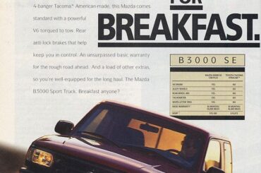 Mazda B3000 SE the official pickup of?