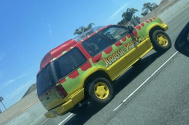 An extremely well done Jurassic Park [Ford Explorer]. Even with the bubble roof and from the few times I’ve seen this thing driving around, even the interior appears to be movie-correct.
