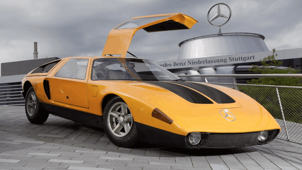 1970 Mercedes C111, a Wankel engine model, 16 units produced (2814x1585)