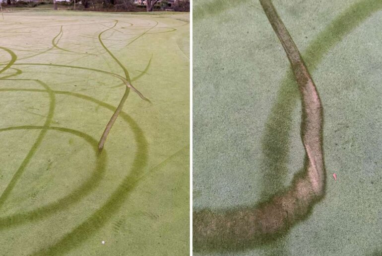 Royal Hobart Golf Club vandalised by suspected e-bike riders