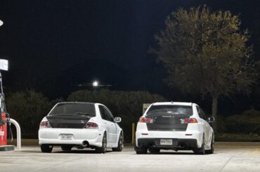 [Mitsubishi Evo IX] and [Evo X] in Prosper TX last night