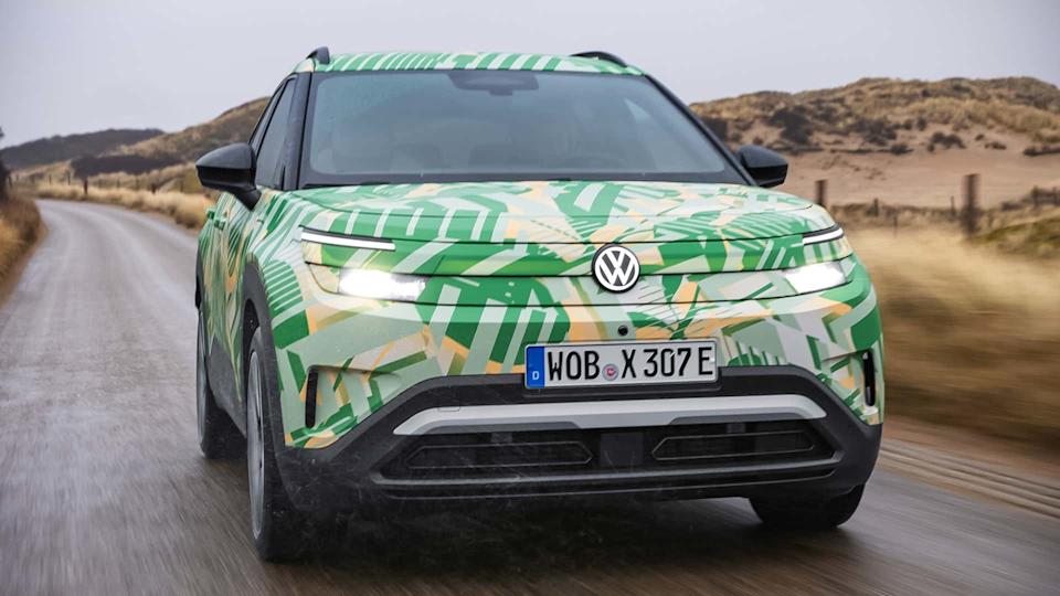 VW ID Cross series version disguised on factory pictures (2026)
