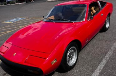 [Ferrari 365 GTC/4] driven to the parking lot just outside of work today. Super cool guy as well.