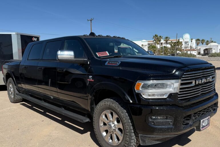 Got a ride from Arizona to Mexico in this six-door Ram