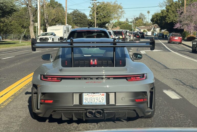 Spotted [Porsche 911 GT3 RS] didn’t realize how cool those aero fins on the bumper were