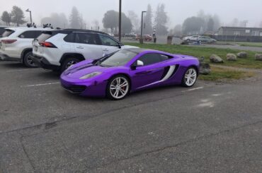 [McLaren MP4-12C] in a chrome purple wrap