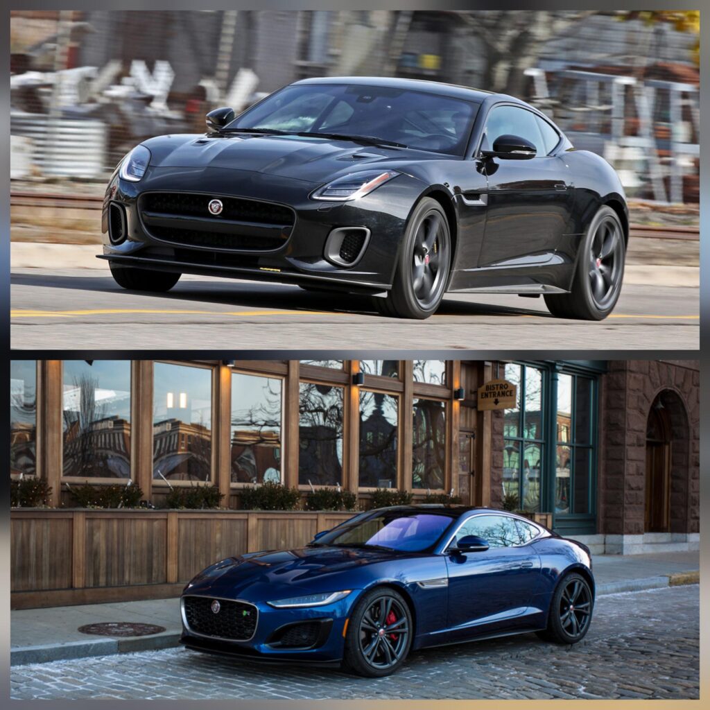 I never realized until years later that the Jaguar F-Type received a facelift for the 2021 model year (bottom). Then again, the car didn't seem as relevant as it was in the 2010s by that point, IMO.