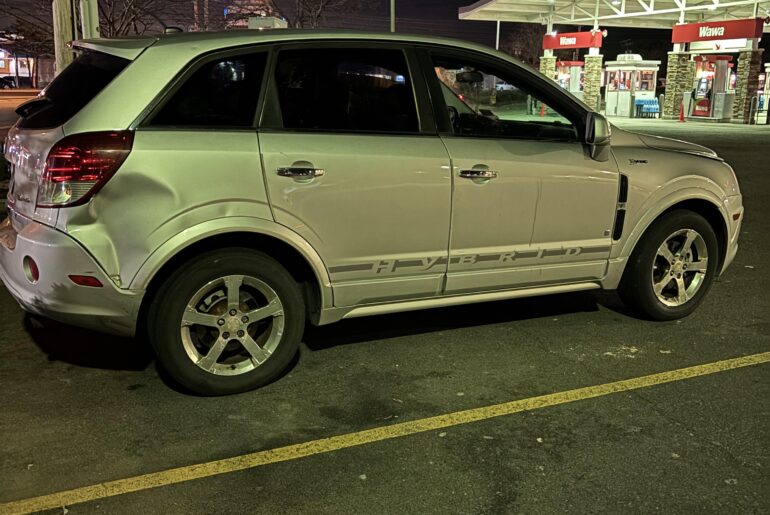 Saturn Vue hybrid. It amazes me how it’s still on the road.