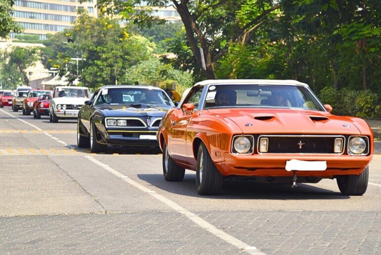 1971 Mustang in Orange – Pure Muscle Energy