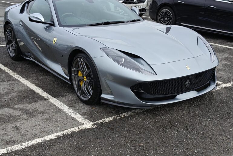Spotted this [Ferrari 812 Superfast] at a service station. Owner had just bought it and was on his way back home