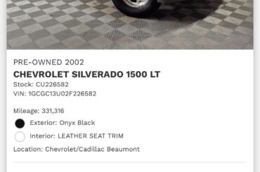 I thought this would be something that would go straight to auction…
