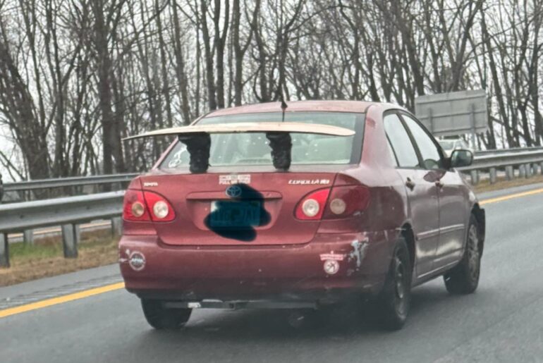 I'm not sure if there is a wakeboarder stuck in the trunk
