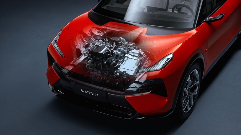 Engine view of a Lotus Eletre X