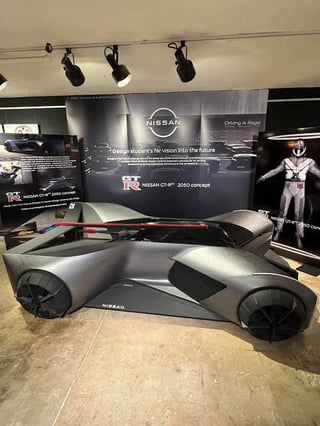 Nissan GTR-X 2050, apparently it's supposed to be a "wearable" autonomous electric vehicle where you control it by thought