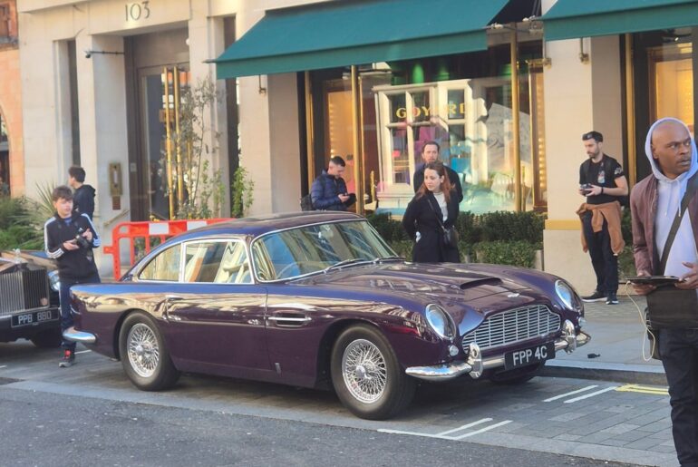 Purple [Aston martin db5] formally owned by David browns wife.