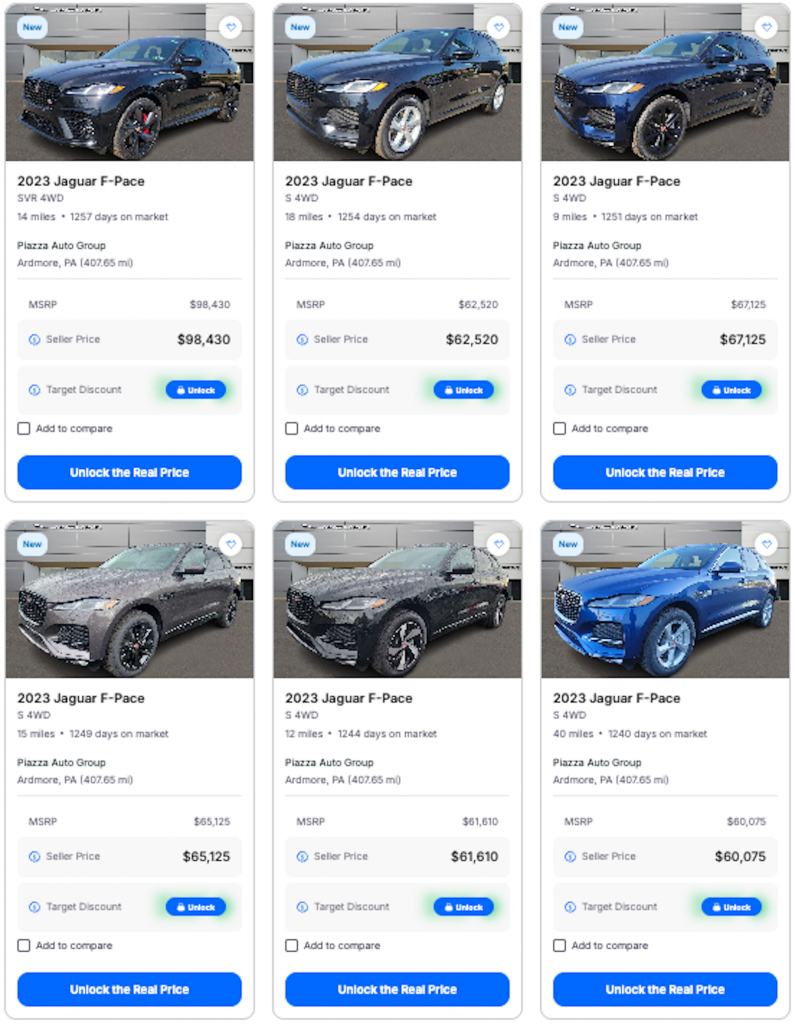 Jaguar F Pace For Sale