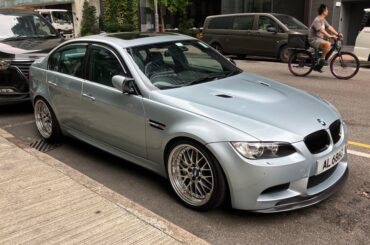 [BMW M3 with BBS wheels, Mercedes-Benz E55 wagon which I don’t know if it’s special, Subaru Legacy B4 and Ferrari 348 TS]