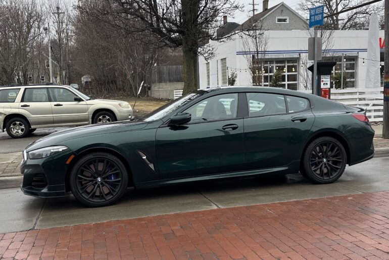 [BMW Alpina B8] on a rainy day in GR, MI, USA