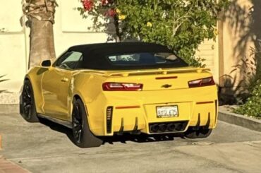 V6 Camaro with a C7 Corvette bumper & exhaust, the official car of…