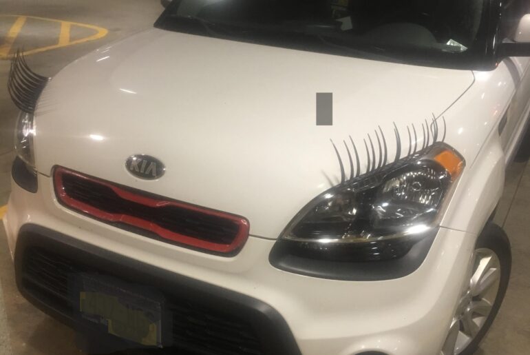 She's hot but this is her car. Do you date her?