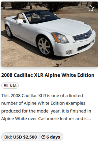 Welcome to cars I found interesting in BaT