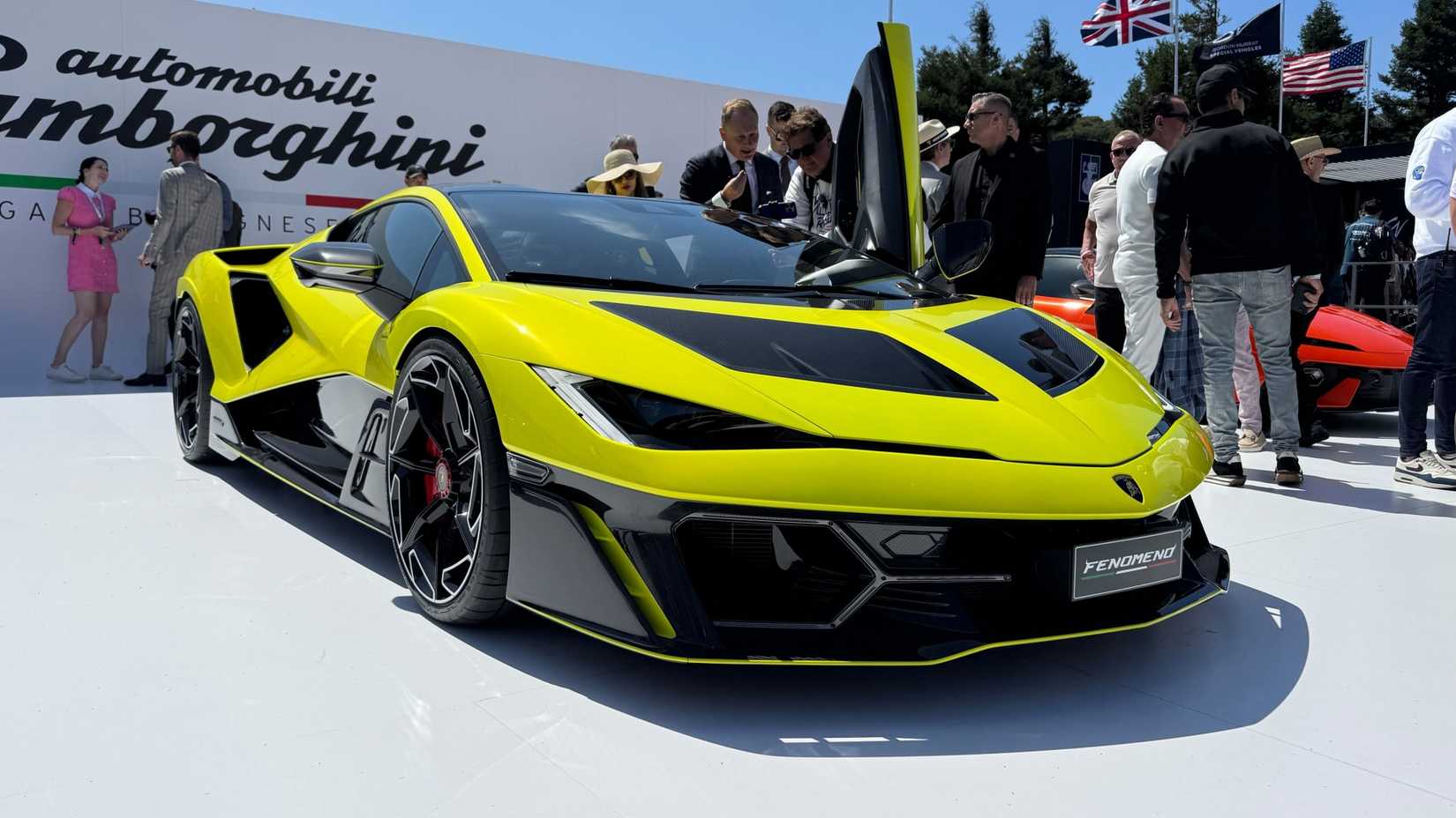 Lamborghini Fenomeno front three quarter at The Quail, Monterey Car Week