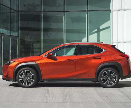 Side profile shot of a 2019 Lexus UX