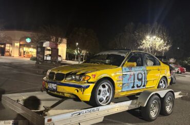 [BMW 330i race car thing] Spotted while pushing carts on a closing shift at a Safeway parking lot in Petaluma, CA. Can anybody identify this?