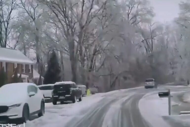 Tesla dashcam captures terrifying close call during snow storm: 'That was pure luck'