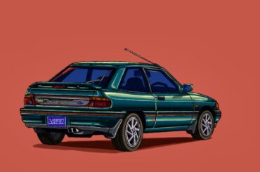 Artwork: Ford Laser GT-X / Laser TX3 / Ford Escort
