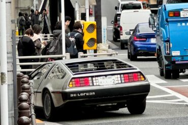 [DMC DeLorean] and I Briefly Share Similar Coordinates in the Time-Space Continuum in Tokyo this AM