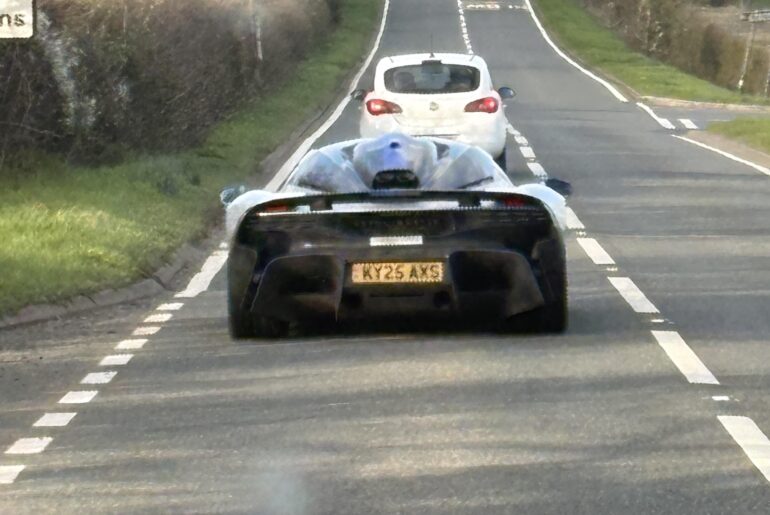 [Aston Martin Valhalla] Test mule spotted in the Cotswolds.