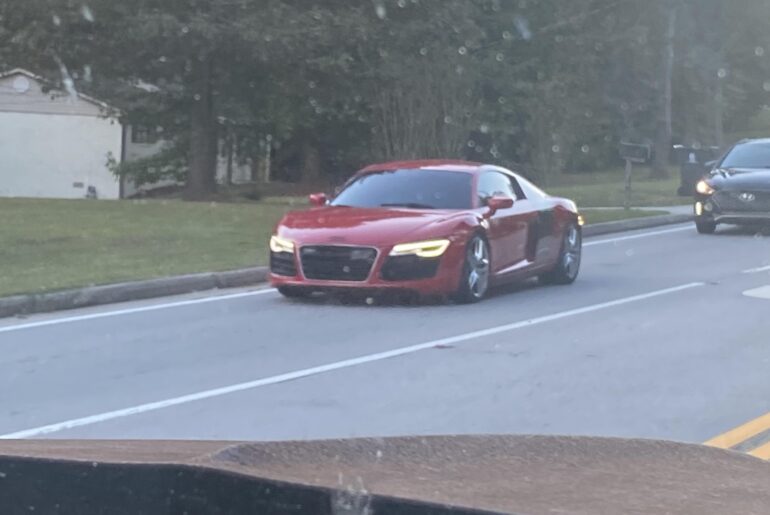 Not my craziest spot but I saw a first gen [Audi R8] on the street