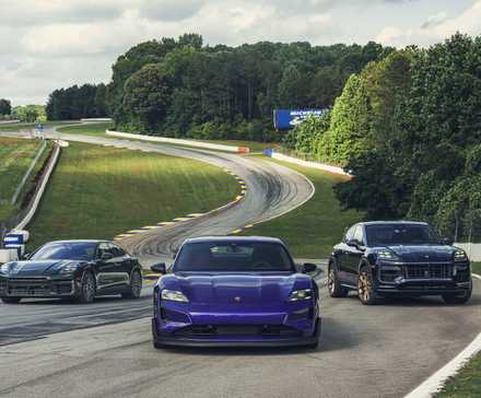 Purple sky metallic Taycan Turbo GT Road Atlanta