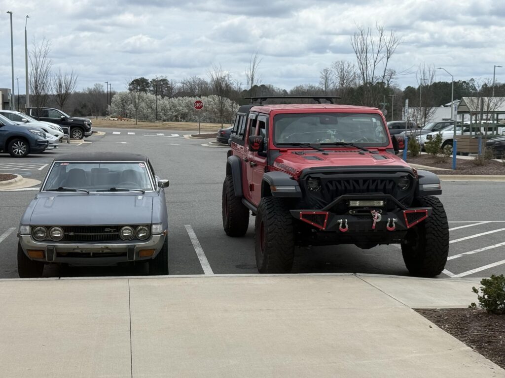 Enjoyed the weather yesterday with my grandfather Toyota :)