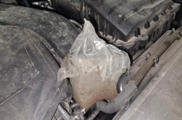 Anyone has ever seen this sort of plastic under the hood?