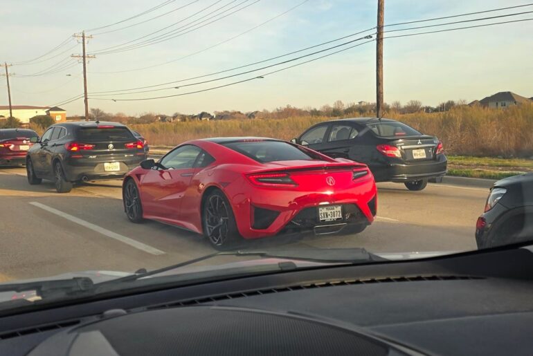 [Acura NSX] on my way home from work. Less than 3000 made. Never heard of it before but looks sick to me